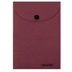 Папка-конверт на кноп А6 (115*165мм) 0,25мм KLERK Nude 241315 непрозрачная пыльная фуксия