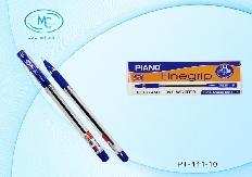 Ручка с чернилами на масляной основе "Piano Finegrip" , прозрачный корпус,игольчатый стержень, резин