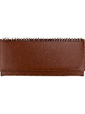ПЛАНИНГ 56 л. недатир. TOUCH SKIN - CHOCO (56-3199)гребень,кожзам(коричневый),отстрочка, 300х130мм