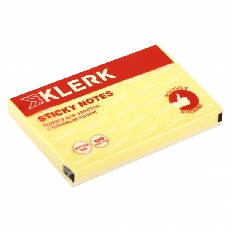 Блок самоклеящийся 51*76 100л KLERK 206893 Pastel желтый
