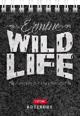 Блокнот 60л А7ф клетка 65г/кв.м Обл. мел.картон на гребне серия -Wild Life-