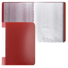 Папка 10 файлов 0,50мм 15мм торц карм KLERK 190858 красн