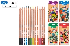 Набор цветных карандашей: "ПТИЦЫ"; деревянные; корпус треуголной формы; яркая упаковка с рисунком /а