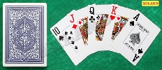Игральные карты серия "Lewis & Wolf" blue 54 шт/колода (poker size index jumbo, 63*88 мм) ИН-3826