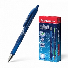 Ручка шариковая автоматическая ErichKrause® MEGAPOLIS Concept, цвет чернил синий (в коробке по 12 шт