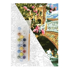Ркн/ф-312 Набор для творчества раскраска по номерам "Мост в Севильи"
