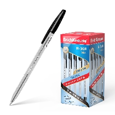 Ручка шариковая ErichKrause® R-301 Classic Stick 1.0, цвет чернил черный (в коробке по 50 шт.)