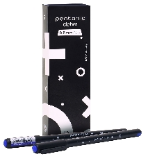 Ручка шарик. Linc PENTONIC Cipher синий 0,5 мм черн. кругл. корп. игольчатый наконечник