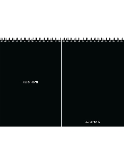 Блокнот А5 80л. ЧЁРНЫЙ ЦВЕТ - 5 (Б80-9260) ассорти, на гребне, цвет.мелов.обл, блок-офсет