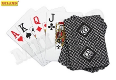 Игральные карты серия "PokerGo" black  54 шт/колода (poker size index jumbo, 63*88 мм) ИН-9066