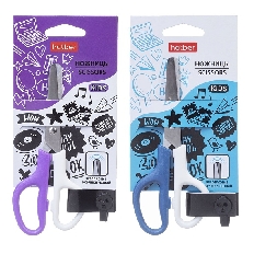 Ножницы Детские 14см  Hatber-Школа- ассорти,  в инд.упак.с европодвесом