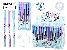 Ручка гелевая со стираемыми чернилами ЗУБАСТИК, СИНЯЯ, игольчатый пиш. узел 0.38мм, термочувствитель