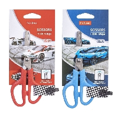 Ножницы Детские 14см  Hatber-Гонка- ассорти,  в инд.упак.с европодвесом