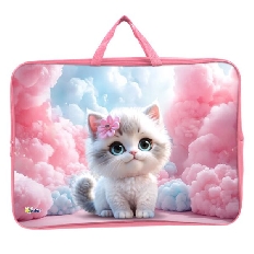 ПМД 3-20-4 Няшка - папка менеджера А3(ручка - тесьма),п/э с диз., широкая боковинка, 475х345х80 мм