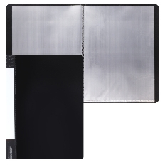 Папка 10 файлов 0,50мм 15мм торц карм KLERK 190855 черн