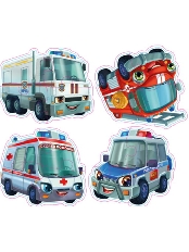 Пазлы мягкие для малышей ВАЖНЫЙ ТРАНСПОРТ  (изолон) (Арт. П-5803)