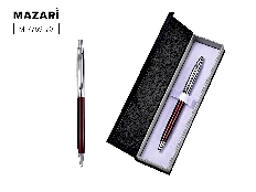 Ручка шариковая автоматическая STAND SR, СИНЯЯ, пулевидный пиш. узел 0.7 мм, корпус металлический, с