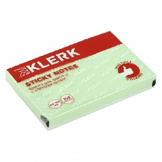Блок самоклеящийся 51*76 100л KLERK 206895 Pastel зеленый
