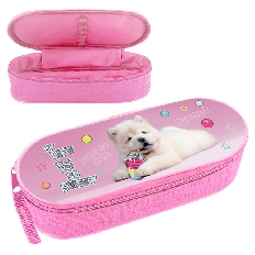 ПМК 22-20 Sweet dog - пенал мягкий, корпусный, резинки на клапане, 210х85х50 мм