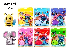 Суперлёгкий пластилин (масса д/лепки) УШАСТИК, 60 г, 6 цветов ассорти, зип-пакет с европодвесом
