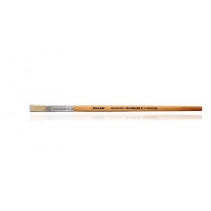 Кисть художественная M-5122,из щетины,№6,плоская,обойма обжимная,ручка деревянная,лакированная,ОПП-у