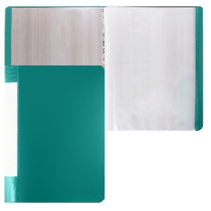 Папка 10 файлов 0,50мм 15мм торц карм KLERK 190857 зел