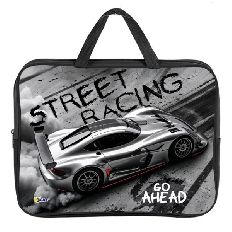 ПМД 2-20 Форсаж -папка менеджера А4(ручка - тесьма),п/э с диз.,  350х265x45 мм