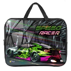 ПМД 2-20 Speed racer -папка менеджера А4(ручка - тесьма),п/э с диз.,  350х265x45 мм