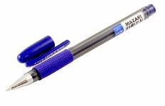 Ручка M-5526-70 гелевая REGINA,СИНЯЯ,пулевид.пиш.узел0.5мм,прозрачный пласт.корпус с мягким резиновы