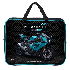 ПМД 4-20 Мотобайк - папка менеджера А4(ручка - тесьма),п/э с диз. широкая боковинка,350х265x80мм