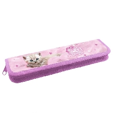 ПКК 10-5 Котёнок на розовом  - пенал для кистей, ламинированный картон