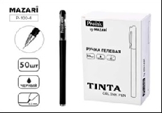 Ручка гелевая TINTA, ЧЁРНАЯ, игольч.пиш.узел 0.5мм