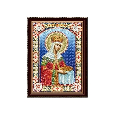 Алмазная мозаика 30х40 см с подрамником c част. зап. (блест) Икона Божией Матери №3 (Арт. BH17)