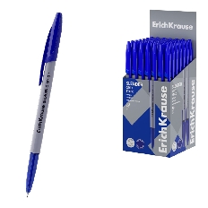 Ручка шариковая ErichKrause Slender Stick Grey 0.7, Super Glide Technology, цвет чернил синий (в кор