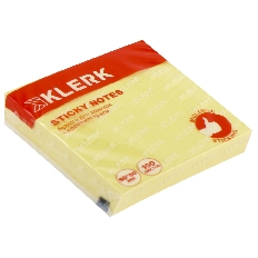 Блок самоклеящийся 50*50 100л KLERK 213649 Pastel желтый