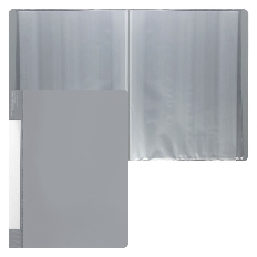 Папка 20 файлов 0,50мм 15мм KLERK торц карм 190873 серый