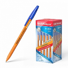 Ручка шариковая ErichKrause® R-301 Orange Stick 0.7, цвет чернил синий (в коробке по 50 шт.)