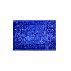 Обложка для паспорта из натуральной кожи, металлик синий, тисн.блинтовое"РОССИЯ-ПАСПОРТ-ГЕРБ"