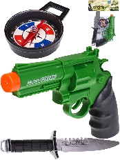 Игровой набор "В разведку" (16 см)(револьвер,штык-нож,компас, бат.3*AG13 в комп) ( Арт. M1377-3)